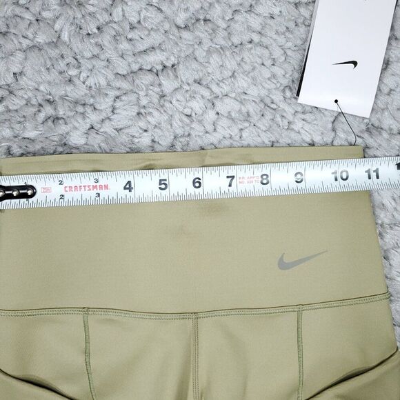 Nike Go Firm Support High Rise 7/8 Leggings Pockets Infinalock Green Size XS - Picture 11 of 12